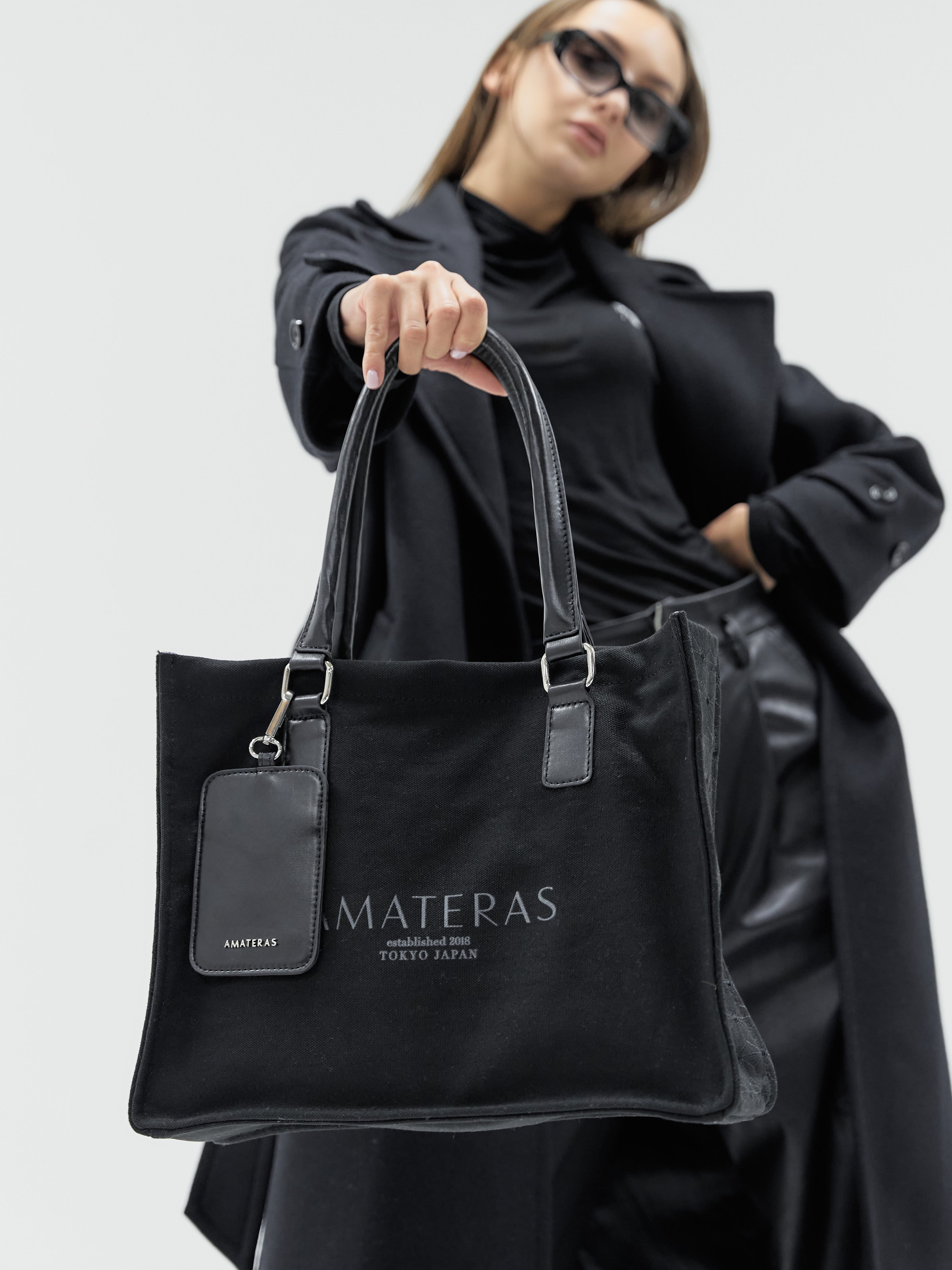 asanoha canvas bag mini / 墨(black) – AMATERASJAPAN