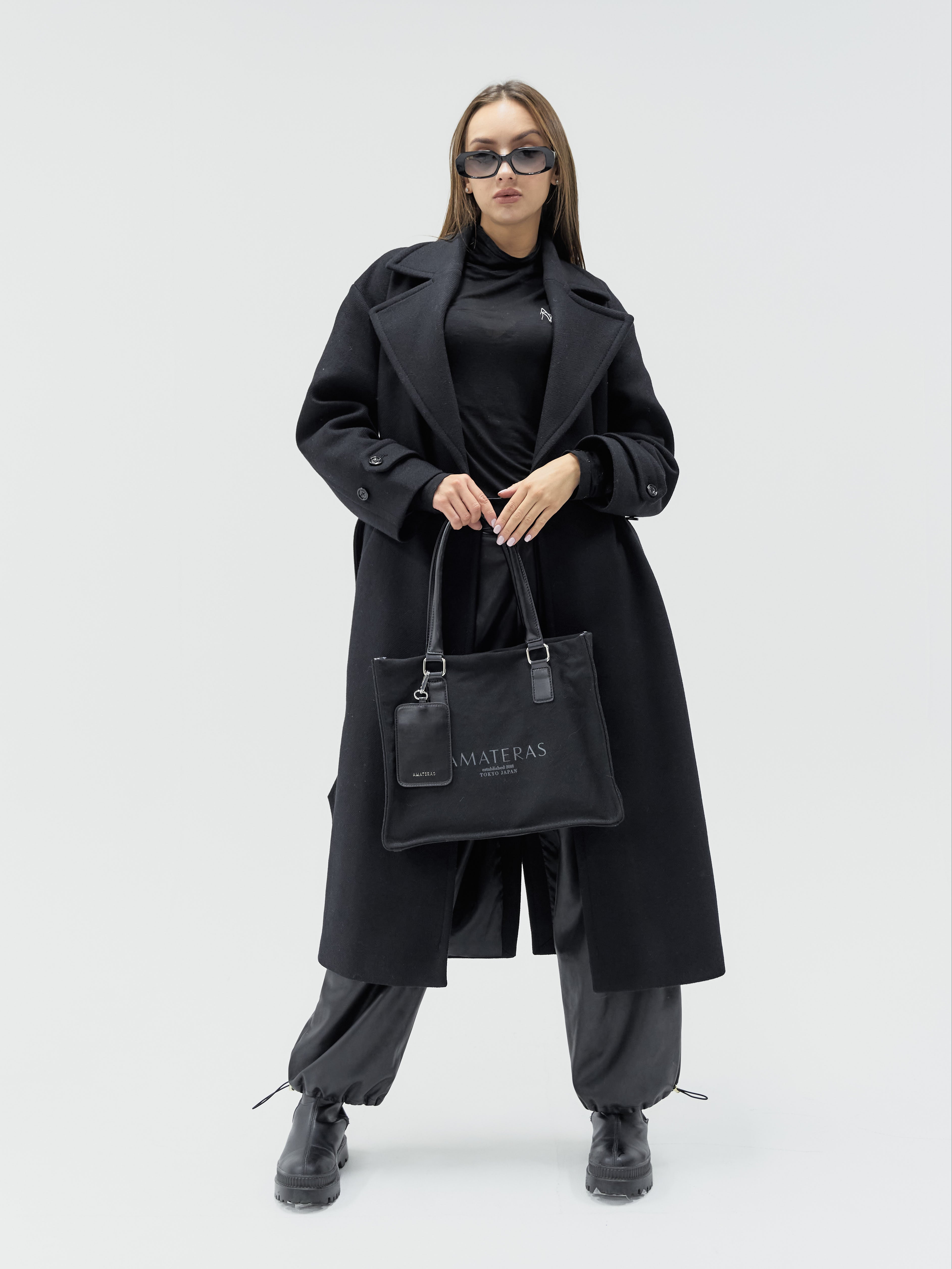 asanoha canvas bag mini / 墨(black) – AMATERASJAPAN