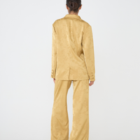 Jacquard Lounge Satin Pants / 芥子(mastard)