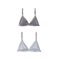 Cherie Reversible Bralette / Gray