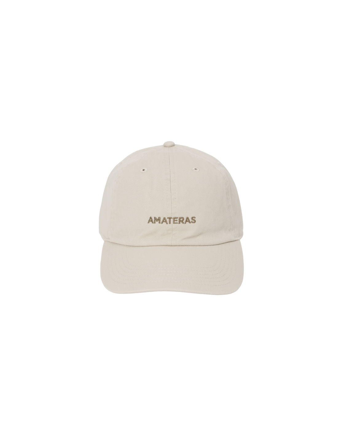 everyday cotton logo cap / flax (beige)