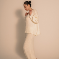 Luxe Touch Knit Maxi Skirt / 胡粉(off white)