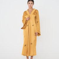 Aurelie Satin Long Robe