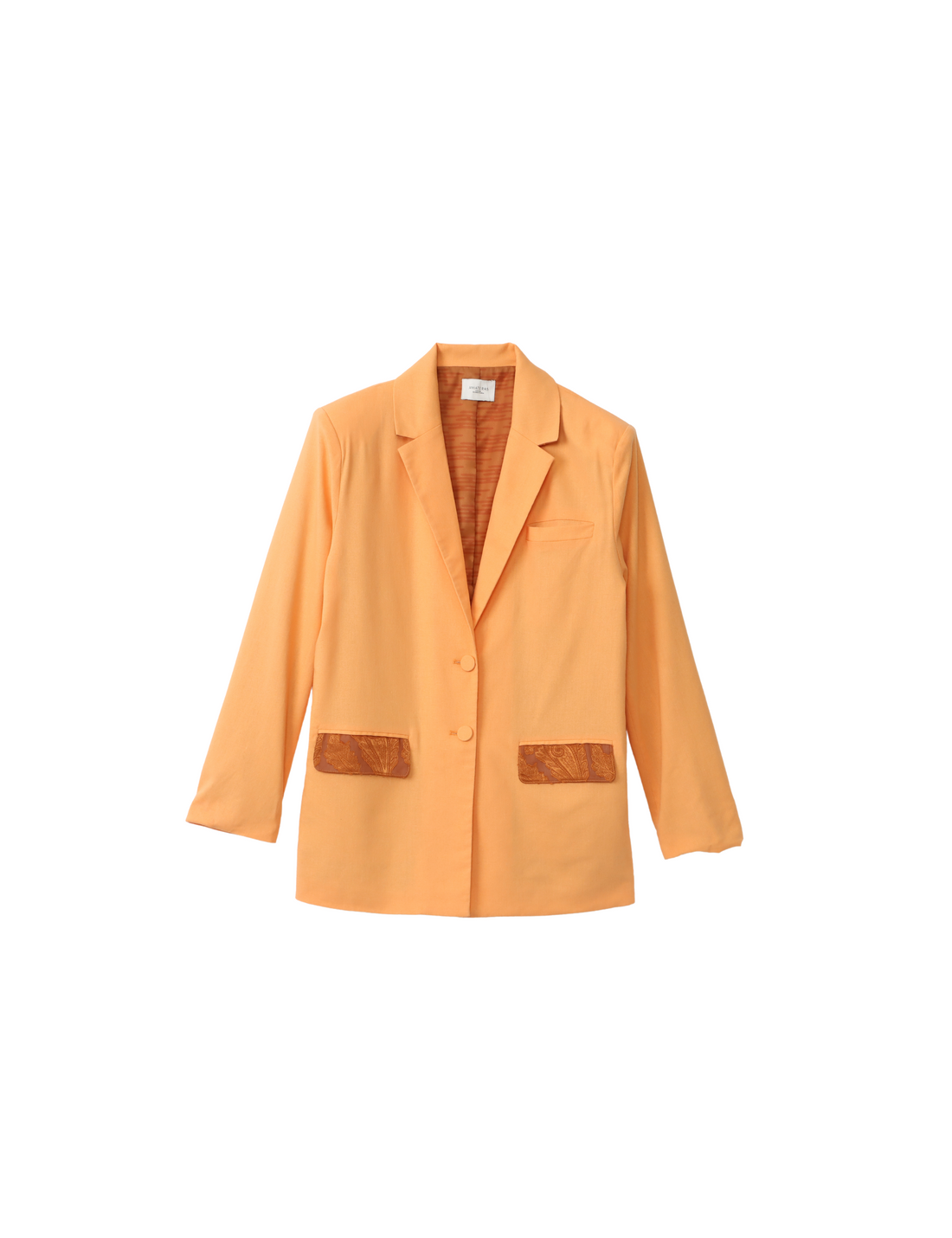 oriental linen jacket / 琥珀(orange)