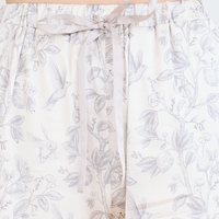 Silky Moonlit Satin Pants / Flax (beige)