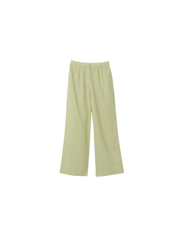 oriental linen straight pants / 若葉(light green)