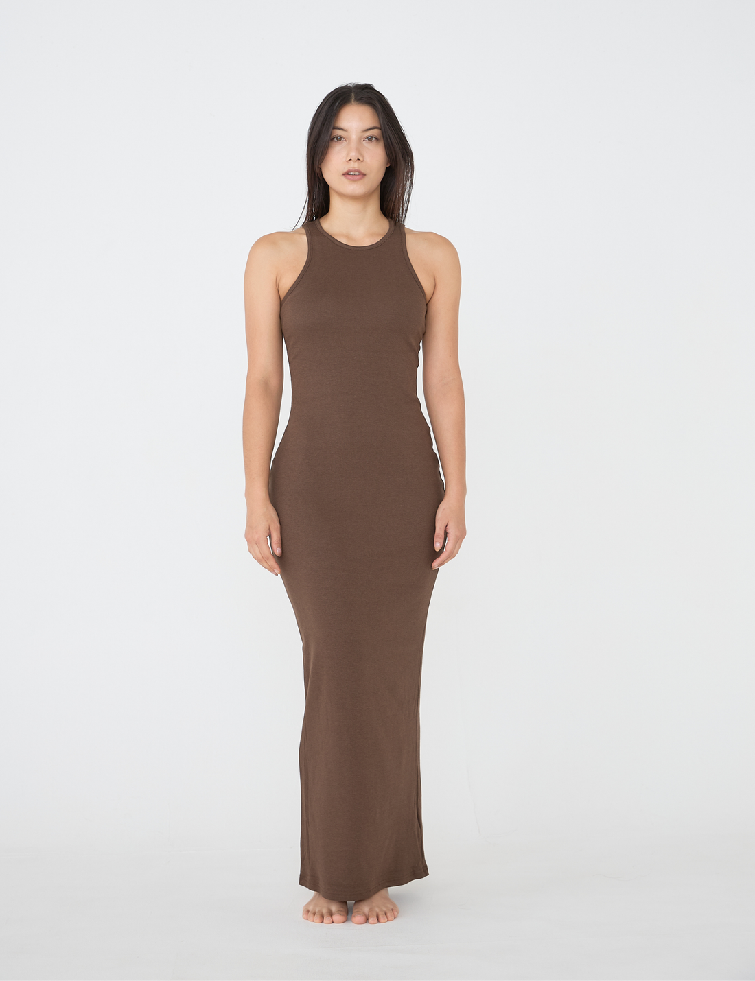 Wear and Go Halter Maxi Dress / brown