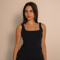 AuraFit Elegant Padded Tank / 濃藍(navy)