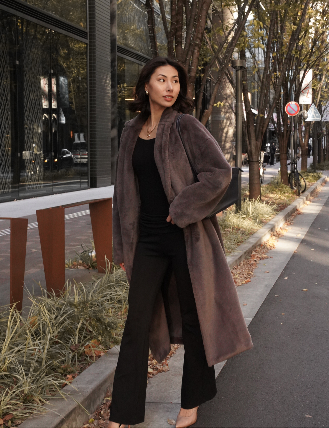 Cosy Up Premium KIMONO Fur Coat / 薄墨(gray)