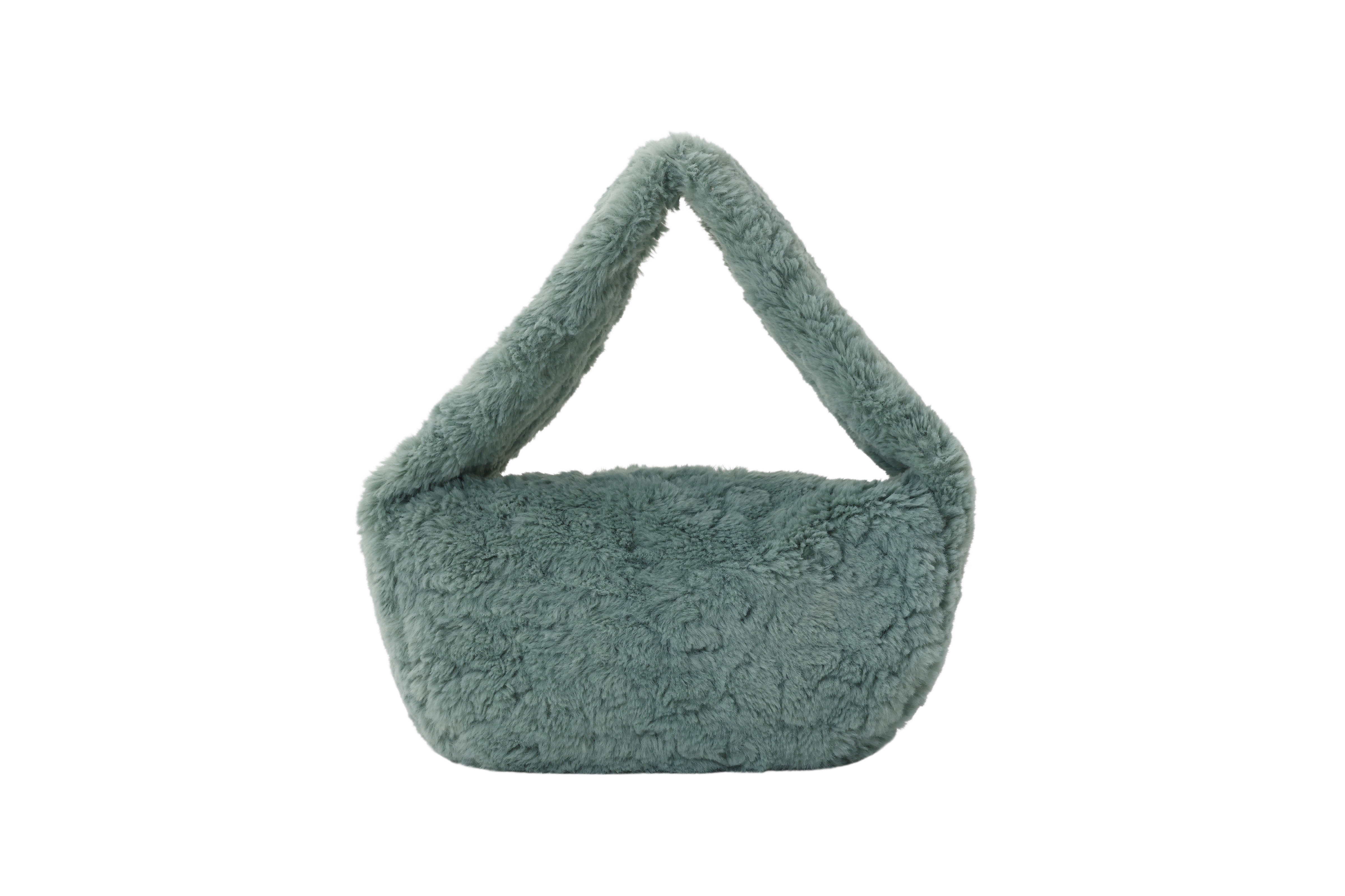 winter fuzzy shoulder bag