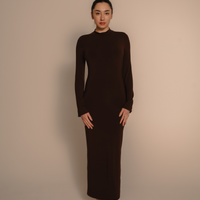 AuraFit Padded Maxi Dress / 枯茶(brown)