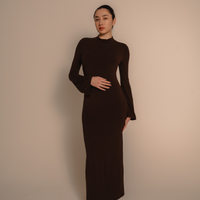 AuraFit Padded Maxi Dress / 枯茶(brown)