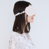 Silky Moonlit Satin Eyemask / 亜麻(beige)