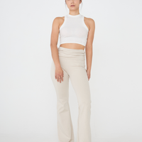 Style Up Flared Leggings / Shirahana(ivory)