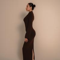 AuraFit Padded Maxi Dress / 枯茶(brown)