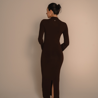 AuraFit Padded Maxi Dress / 枯茶(brown)