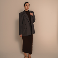 AuraFit Padded Maxi Dress / 枯茶(brown)