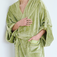 Cuddle Cloud Luxe KIMONO Robe / Matsuba (khaki)