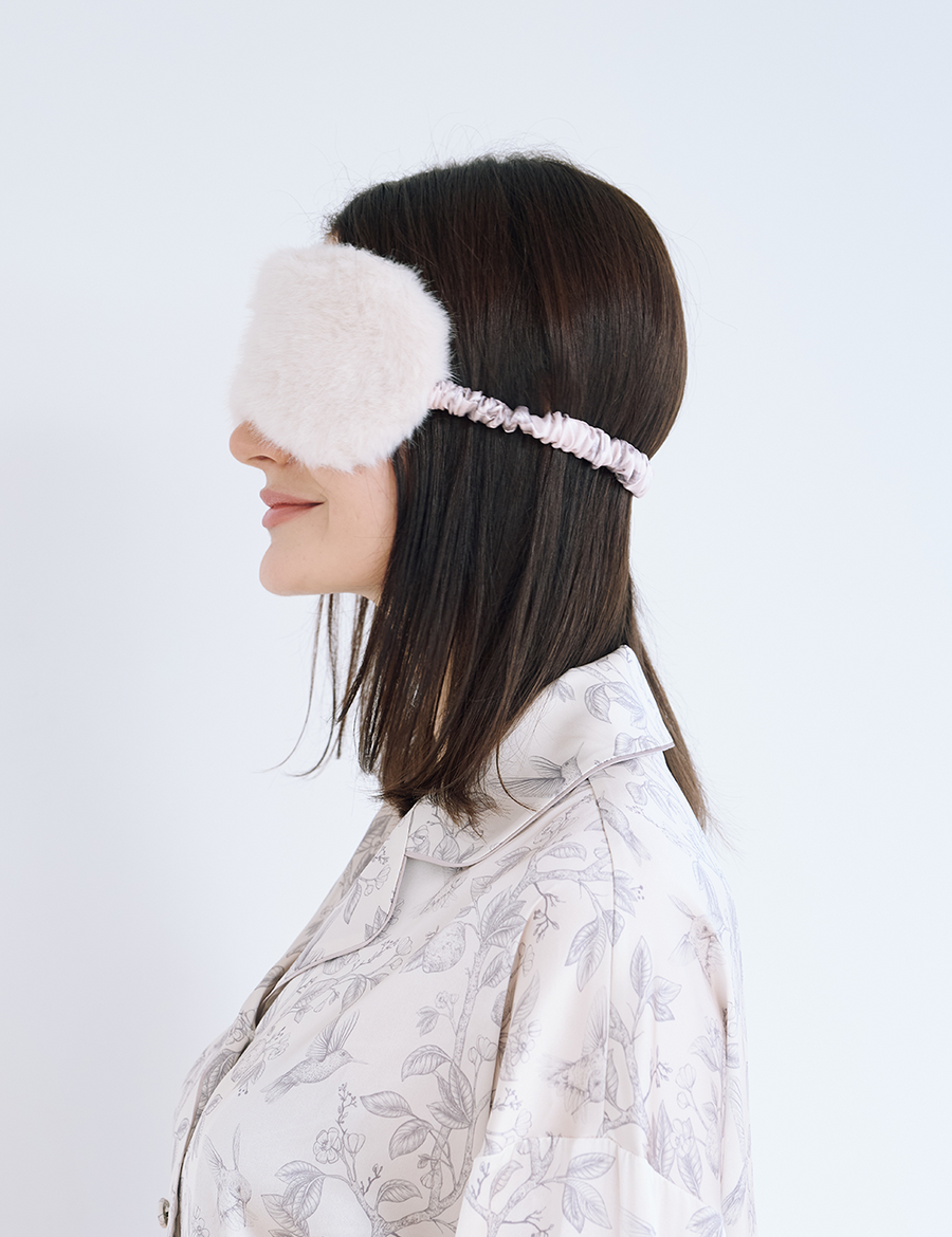 Silky Moonlit Satin Eyemask / 亜麻(beige)