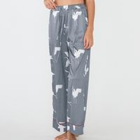 Chic Comfort Satin Pajama Pants / Gray