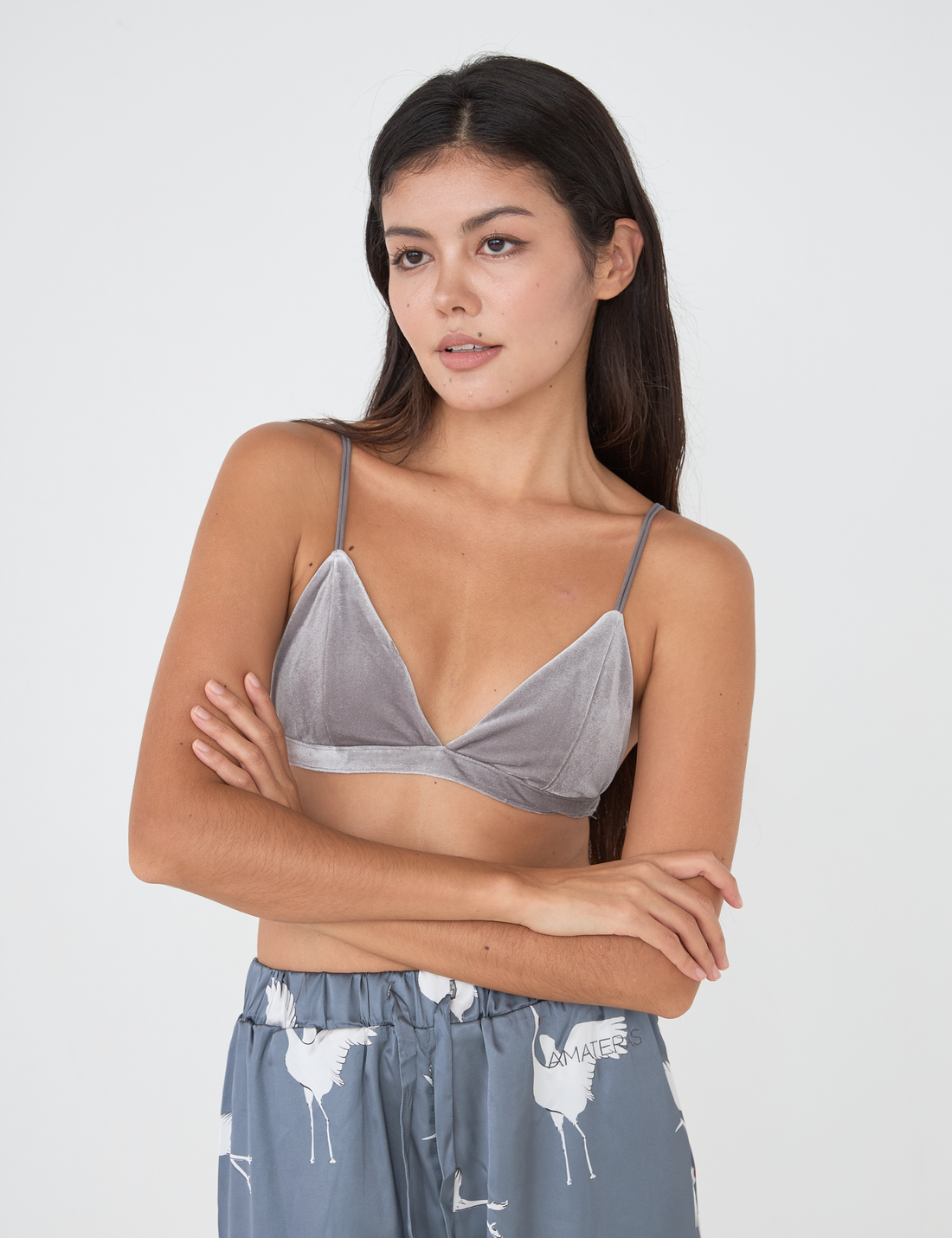 Cherie Reversible Bralette / Gray