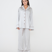 Chic Comfort Satin Pajama Pants / Jun(greige)