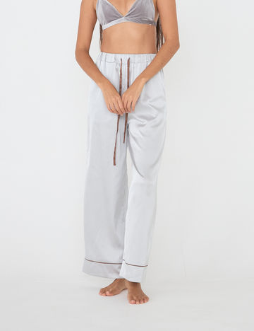 Chic Comfort Satin Pajama Pants / Jun(greige)