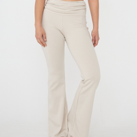 Style Up Flared Leggings / Shirahana(ivory)