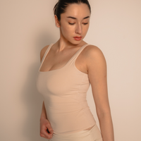 AuraFit Elegant Padded Tank / 胡粉(off white)