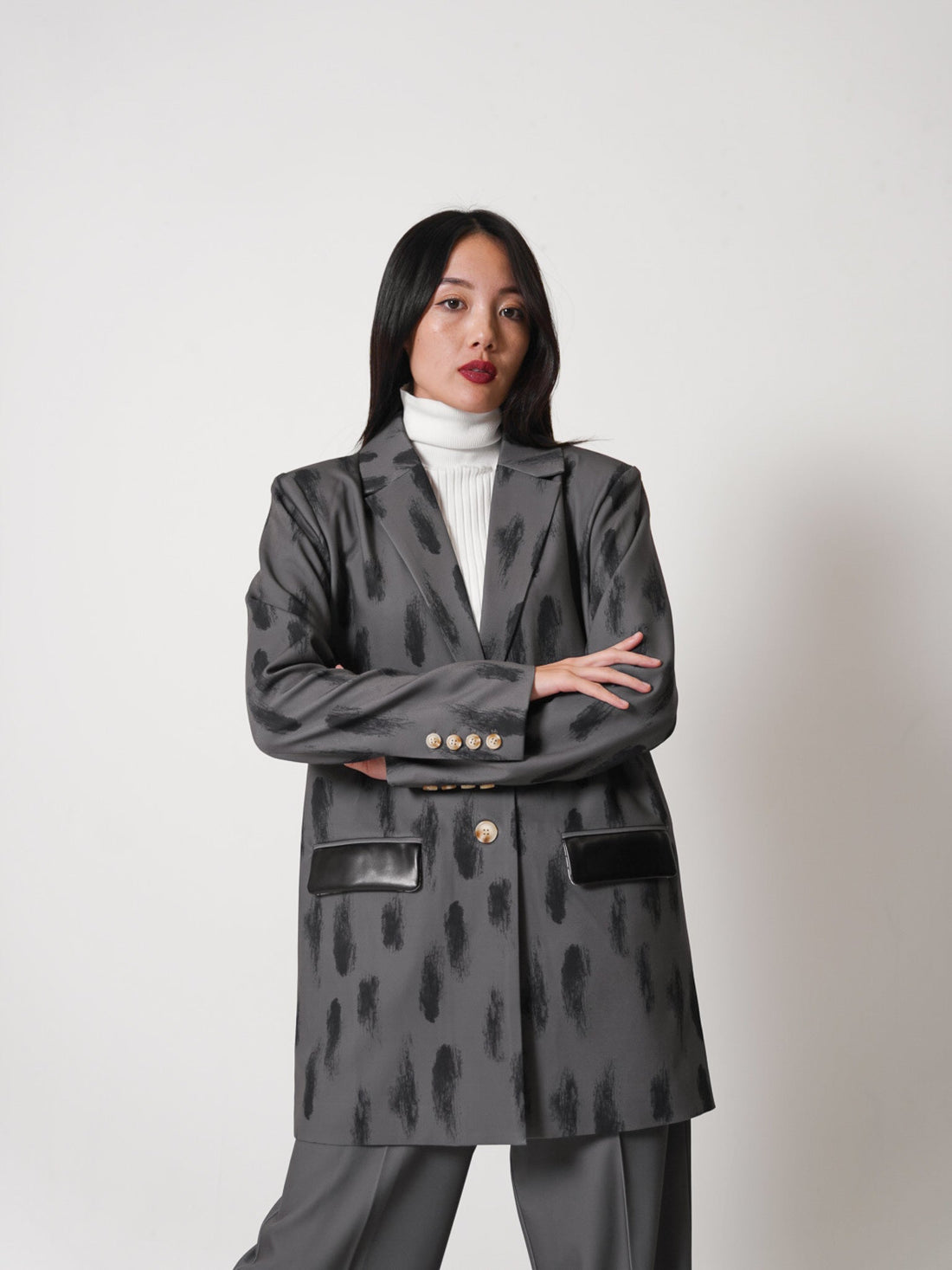 luxe padded blazer jacket – AMATERASJAPAN