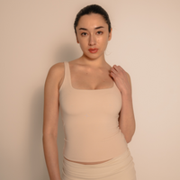 AuraFit Elegant Padded Tank / 胡粉(off white)