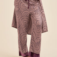 Zen Silky Satin Pants / 紅藤(purple)