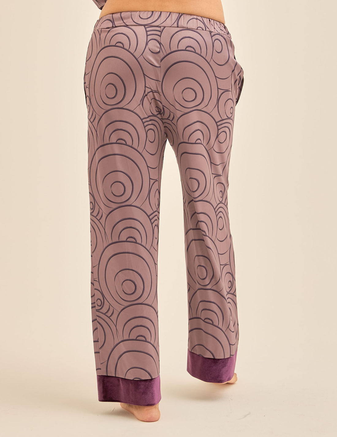 Zen Silky Satin Pants / 紅藤(purple)