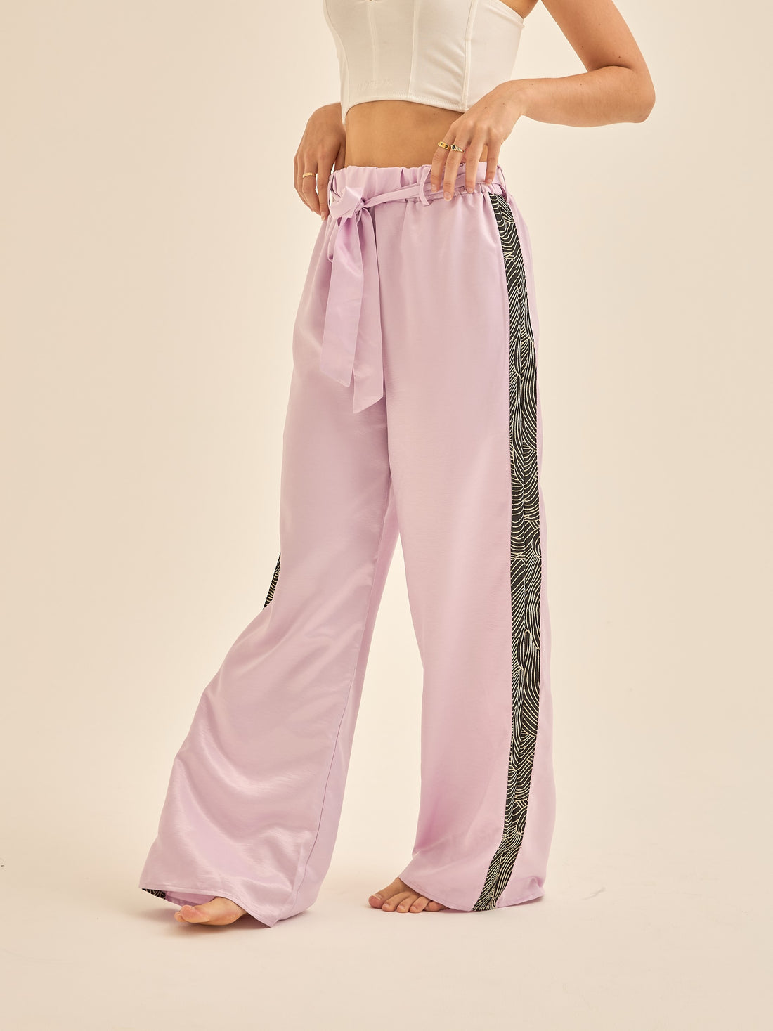 signature wagara sideline pants 24 / 桃色(pink)