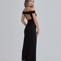 Padded Dawn Strapless Knitted Dress / 墨(black)