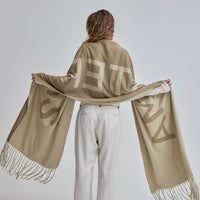 Fluffy Fur Scarf / Matsuba (Khaki)