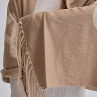 Fluffy Fur Scarf / Flax (Beige)