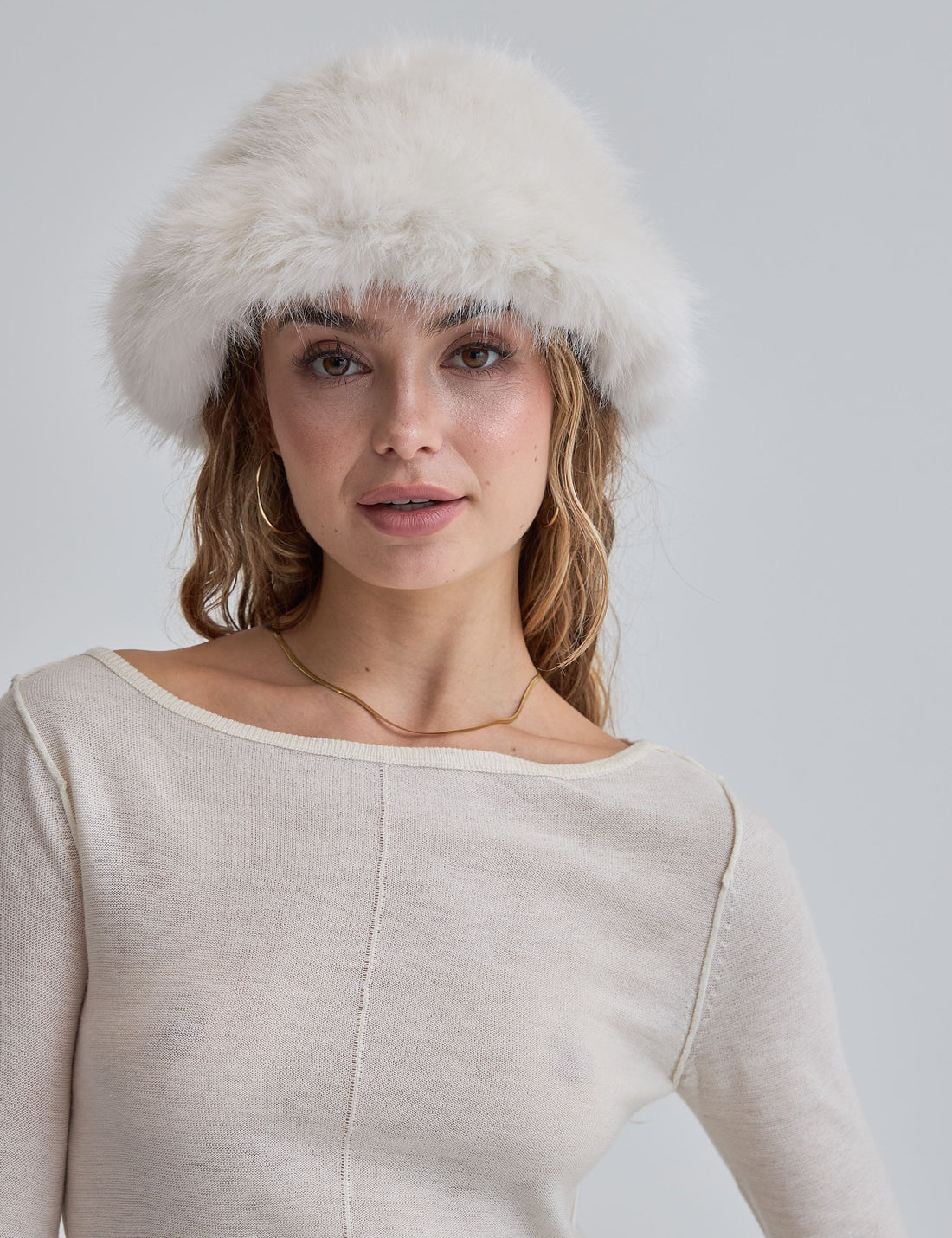 Dulce Cozy Hat / Gofun(White)