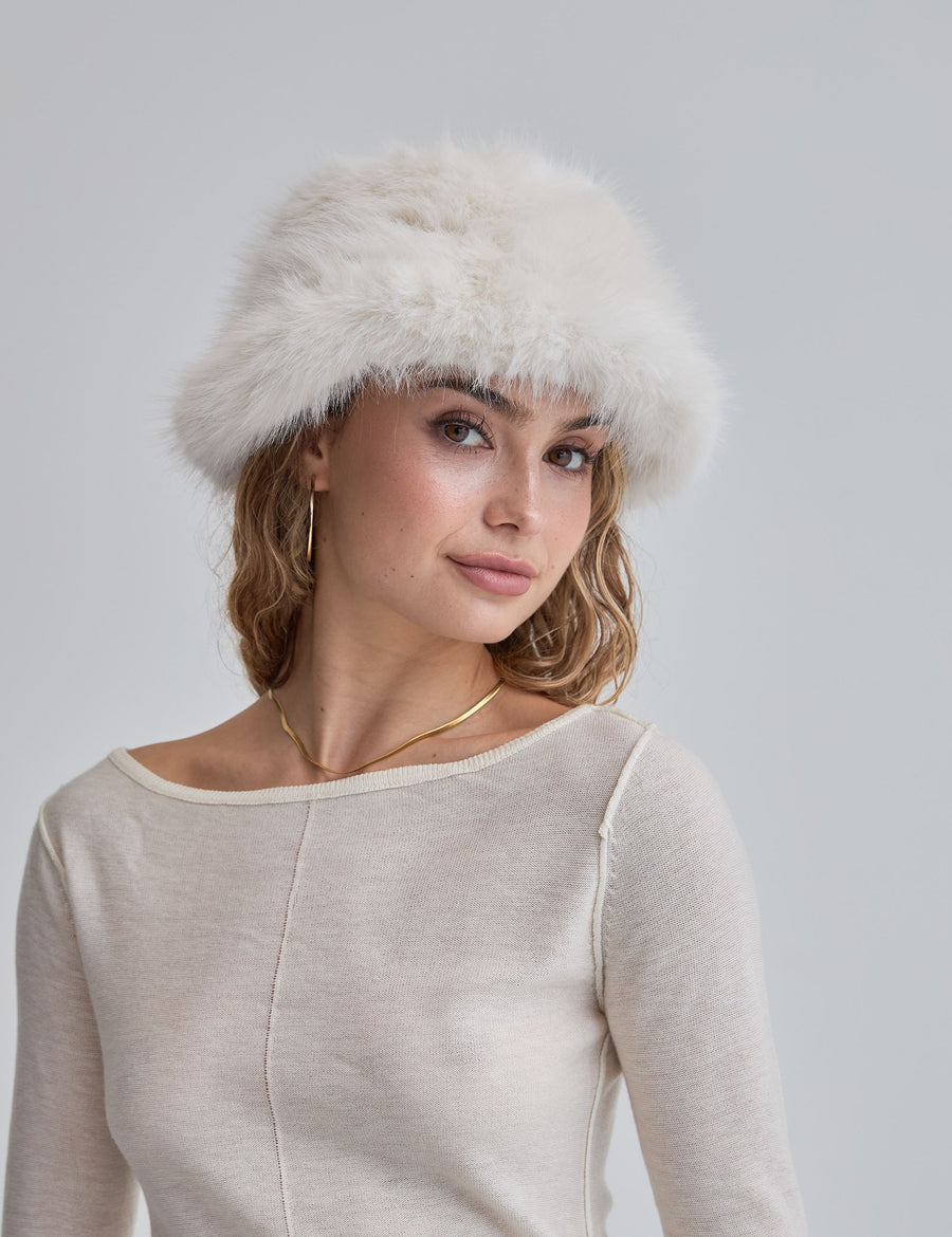 Dulce Cozy Hat / Gofun(White)