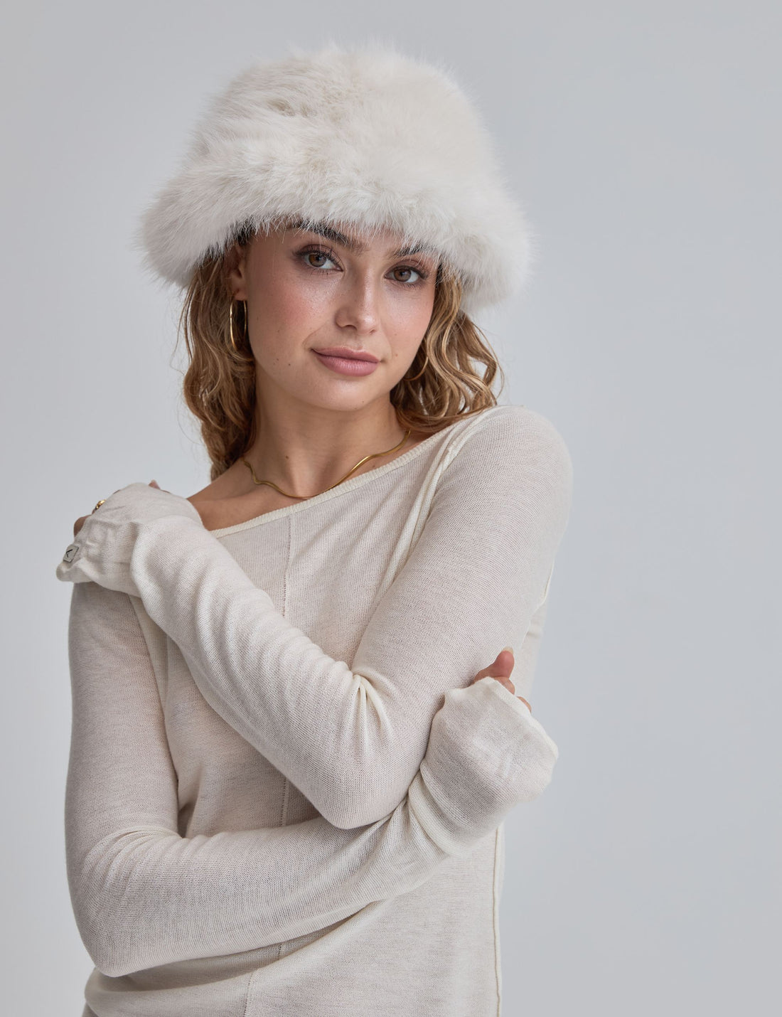 Dulce Cozy Hat / Gofun(White)