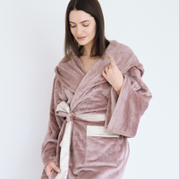 Cuddle Cloud Luxe KIMONO Robe / 藤紅(pink purple)