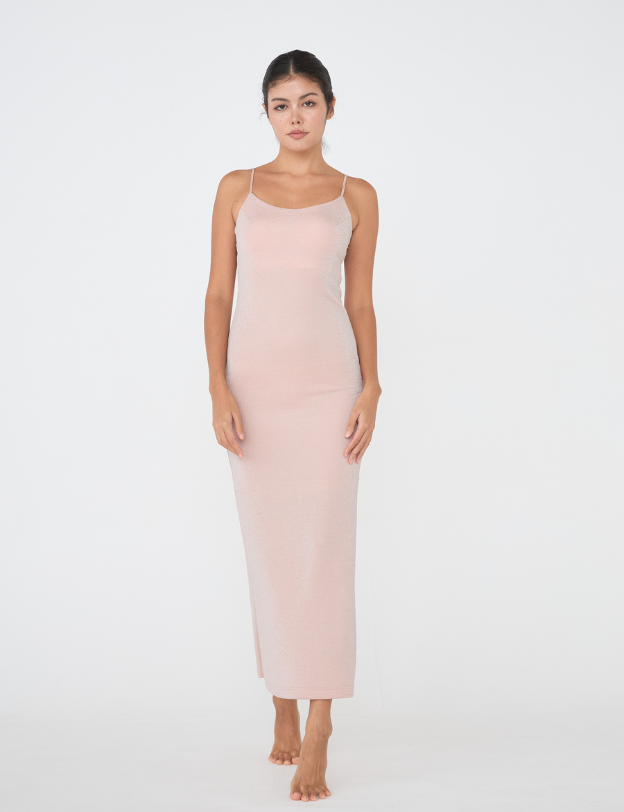 Moonlit Muse Maxi Dress / 桃色(pink)