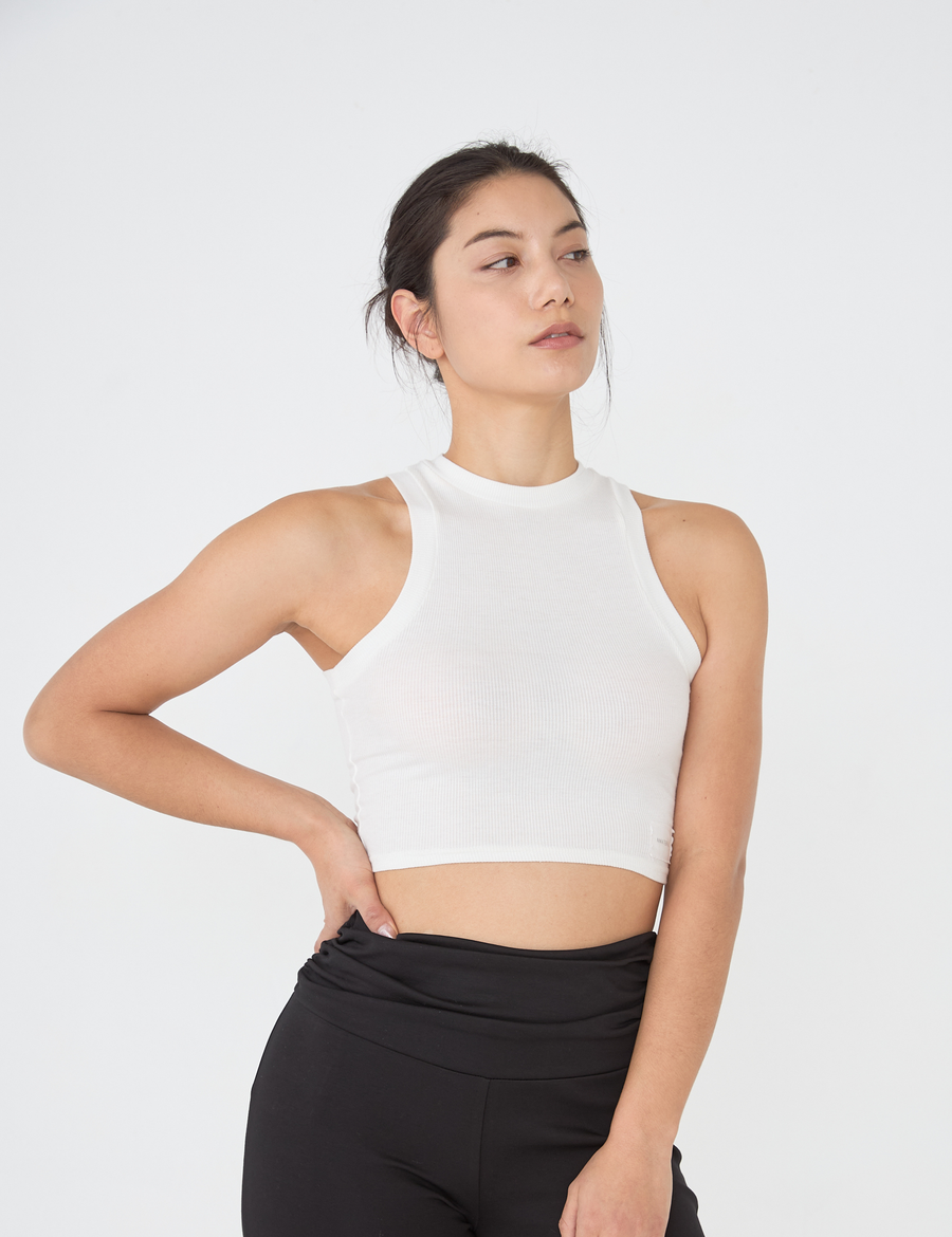 classic go-to tank / gofun(white)