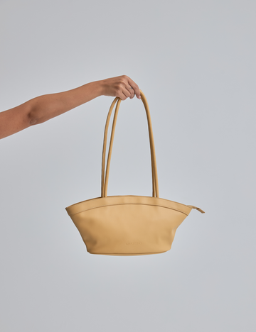 OUGI Vegan Leather Bag / 亜麻(Beige)