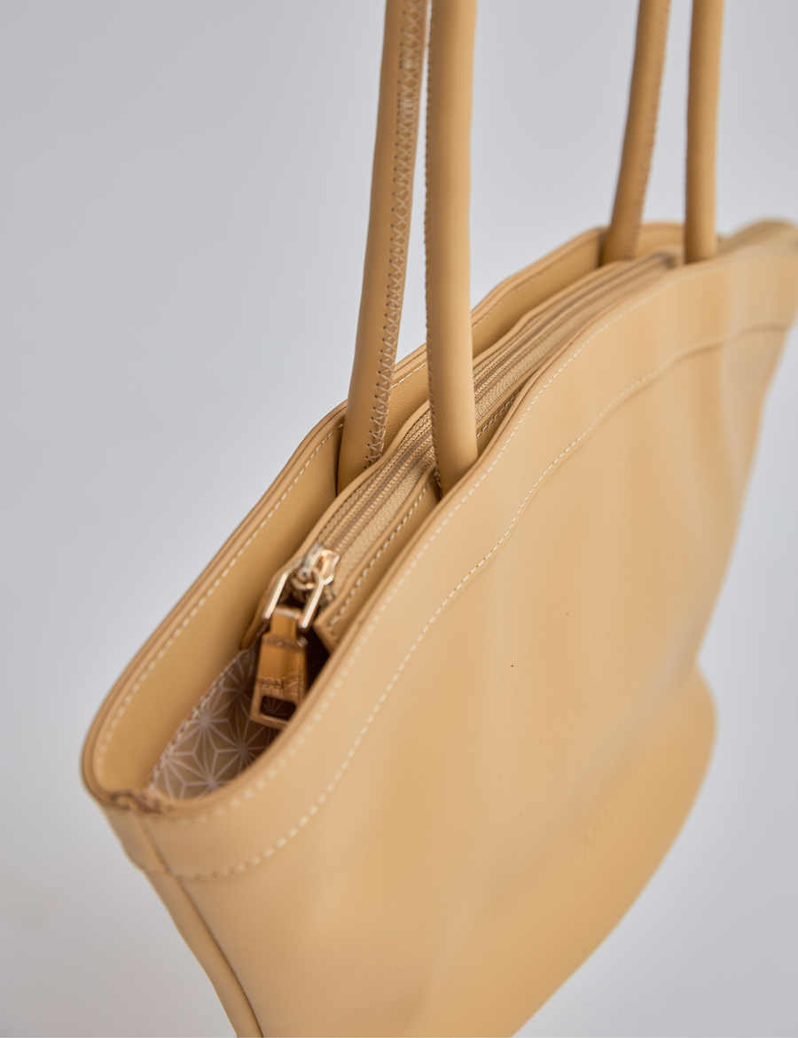 OUGI Vegan Leather Bag / Flax (Beige)