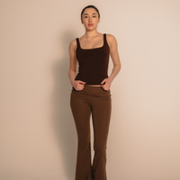 LuxeFit Flare Leggings / 枯茶(brown)