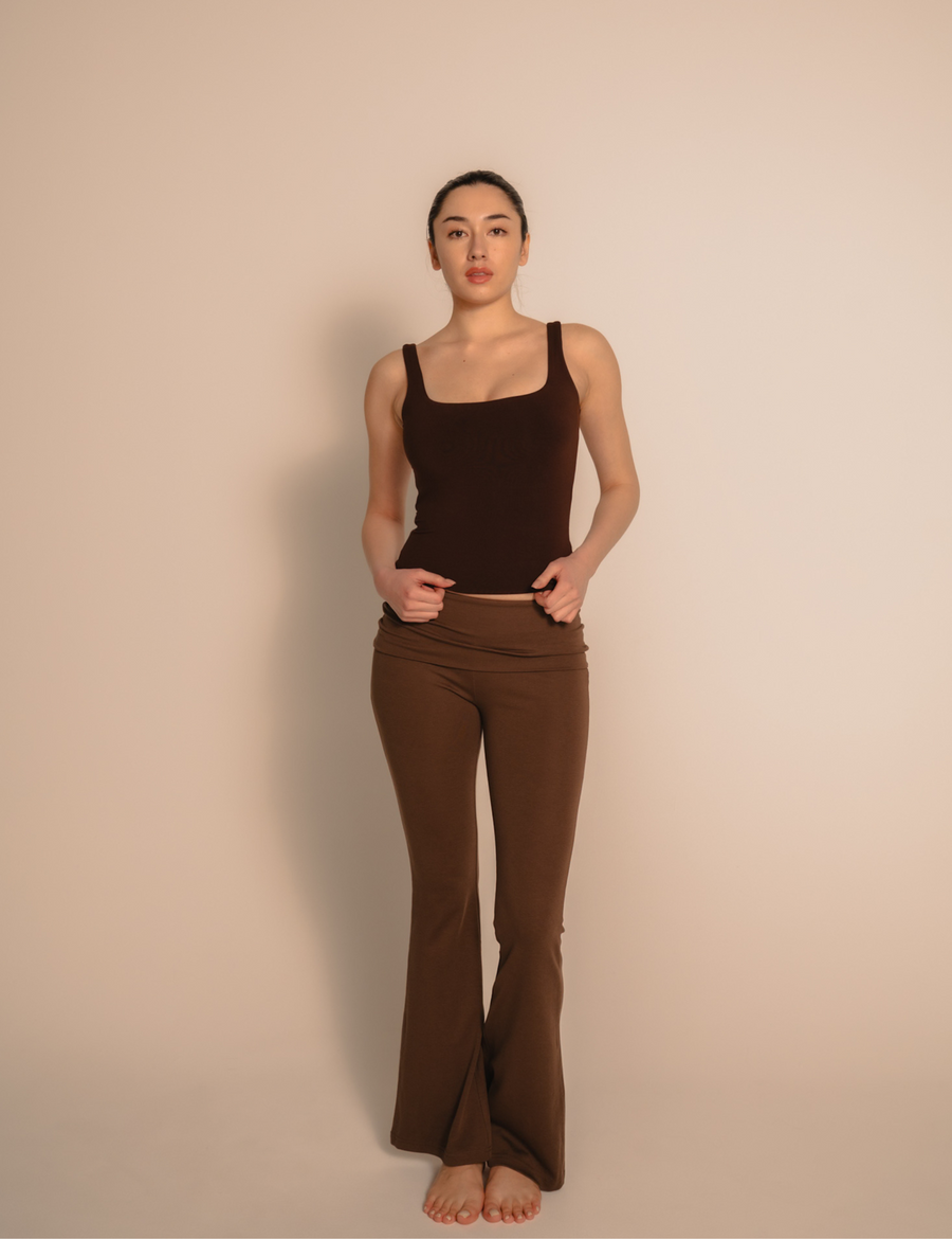 LuxeFit Flare Leggings / 枯茶(brown)