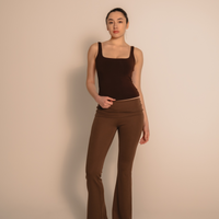 LuxeFit Flare Leggings / 枯茶(brown)