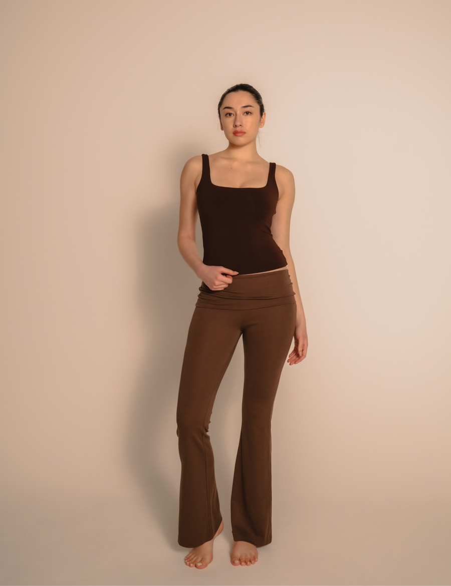 LuxeFit Flare Leggings / 枯茶(brown)