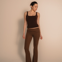 LuxeFit Flare Leggings / 枯茶(brown)